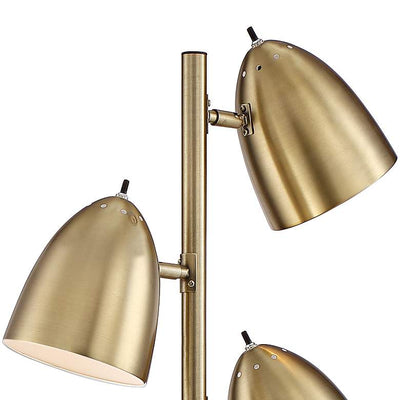 Floor Lamp Aged Brass Finish