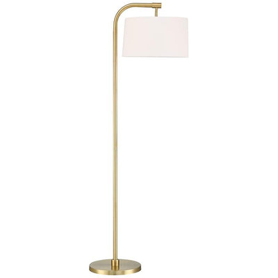 Warm Gold Arc Floor Lamp