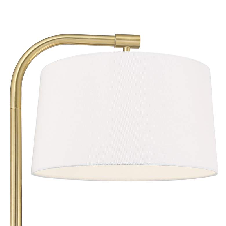 Warm Gold Arc Floor Lamp