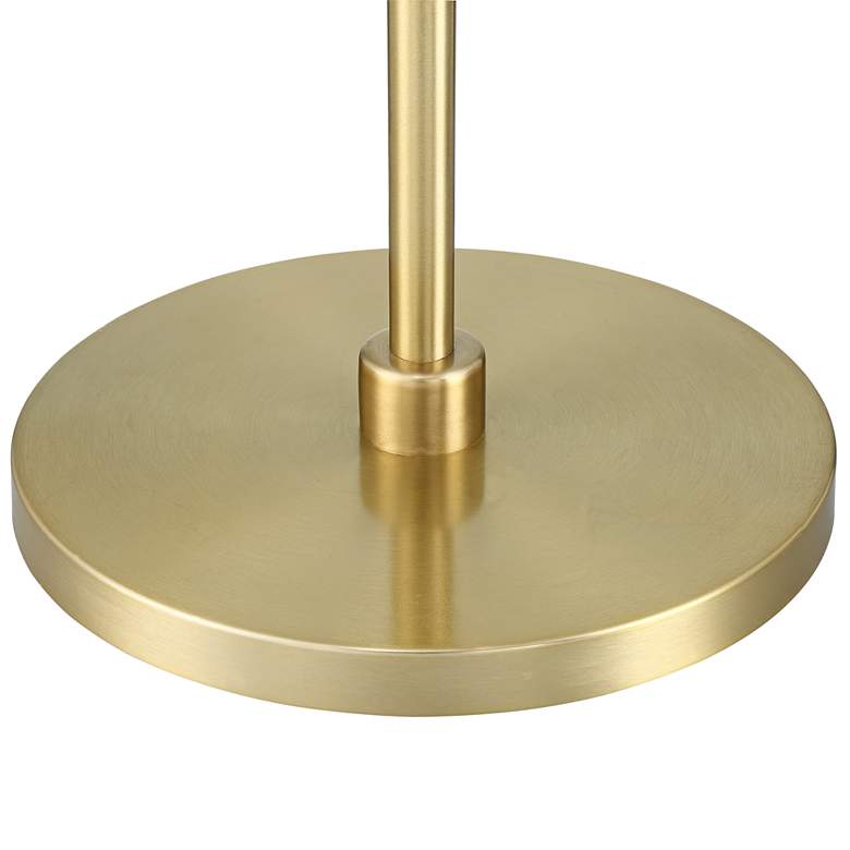 Warm Gold Arc Floor Lamp