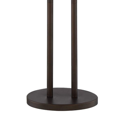 Bronze Twin-Pole Pull-Chain Floor Lamp